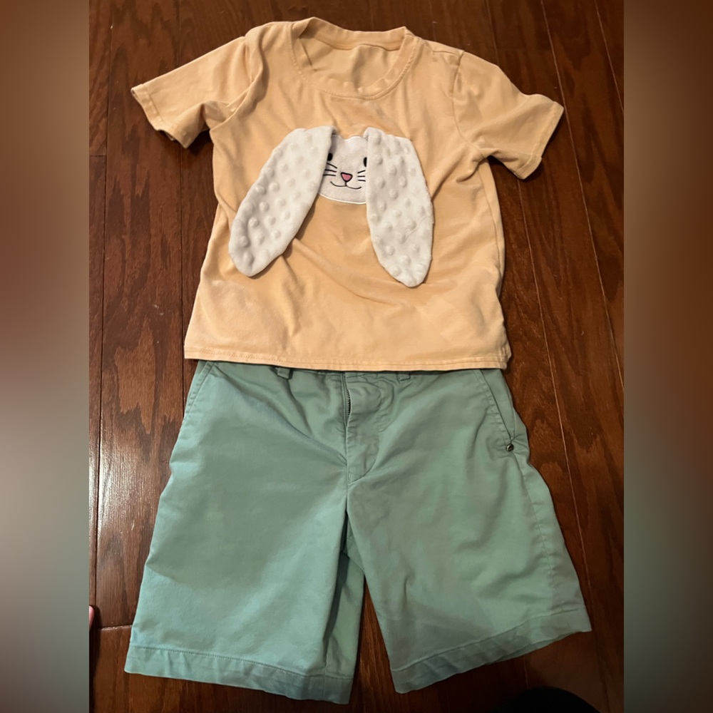 Polo by Ralph Lauren Shorts & Easter Bunny shirt by Abby & Evie